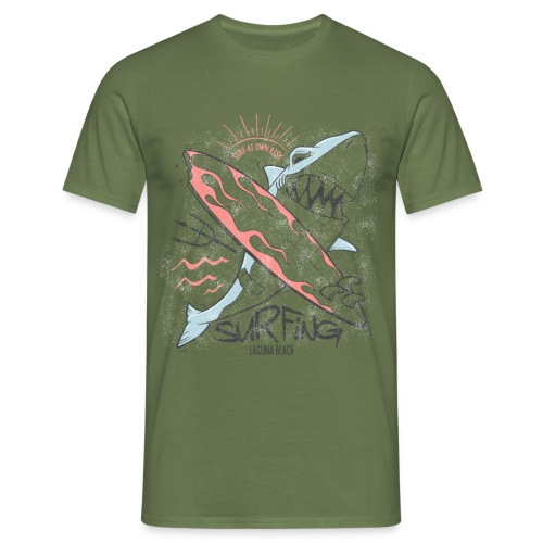 Sharky surfing - T-shirt Homme