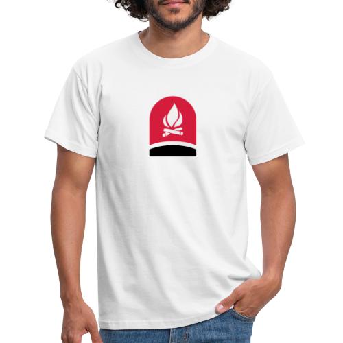 Feuerstelle, Feuer, Achtung - Männer T-Shirt