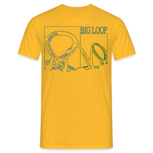 big_loop_coaster_shirt_line - Männer T-Shirt
