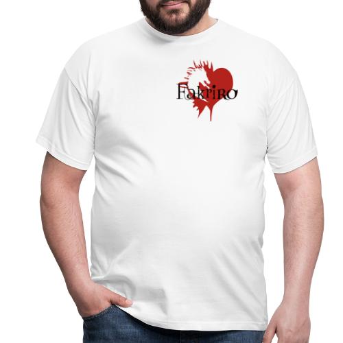Fakriro-Logo mit Herz - Männer T-Shirt
