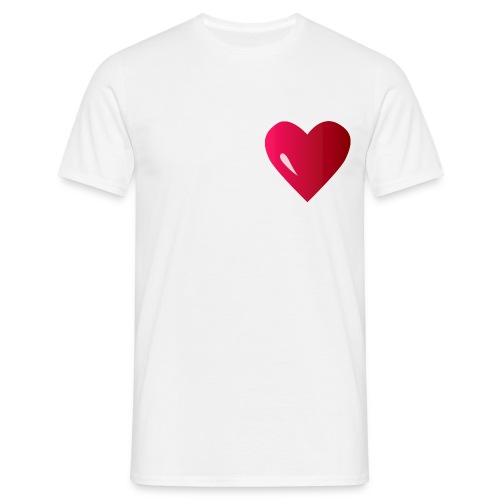 logo corazon rosa by Vexels - Camiseta hombre