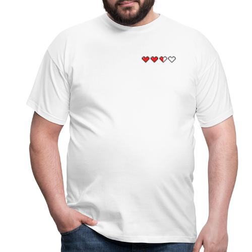 Pixel Herzen - Männer T-Shirt