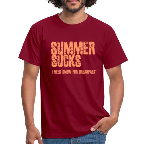 SUMMER SUCKS - Mannen T-shirt