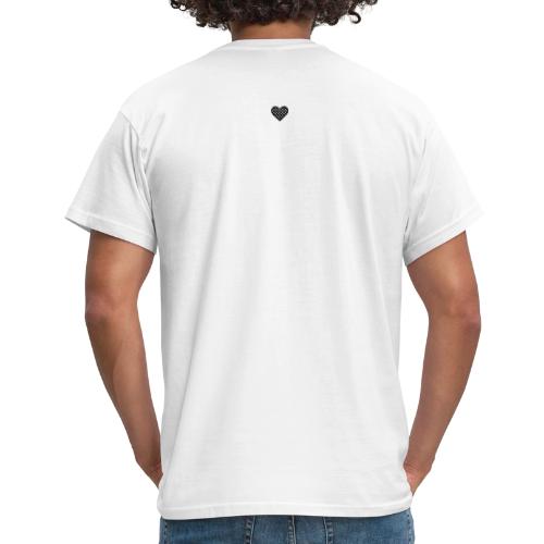 ,Schwarzwald’ mit Herzchen schwarz-weiß - Männer T-Shirt