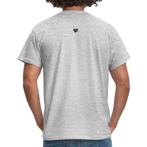 ,Schwarzwald’ mit Herzchen schwarz-weiß - Männer T-Shirt