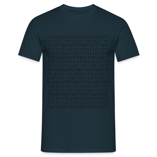 24 Elder Futhark Runen Reihe Hintergrund - Männer T-Shirt