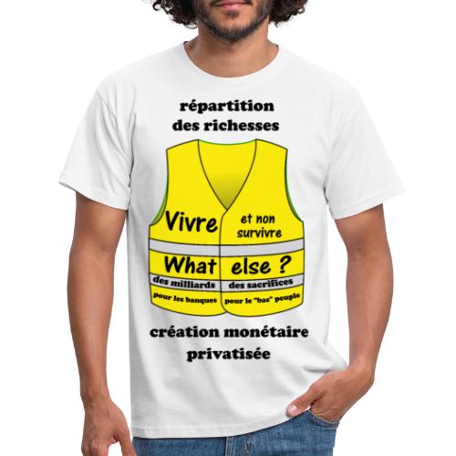 gilet jaune ras le bol inégalités t shirt soutien - T-shirt Homme