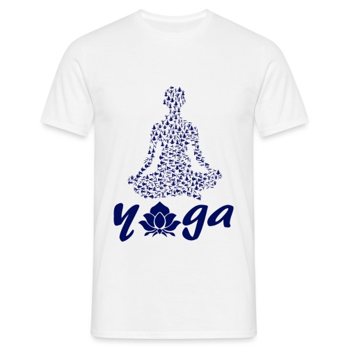 yoga fiore namaste pace amore hippie arte fitness - Maglietta da uomo