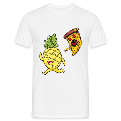 pizza vs ananas cibo cucina divertente - Maglietta da uomo
