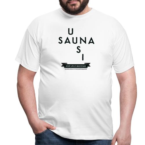 Uusi Sauna - Valkea - Miesten t-paita
