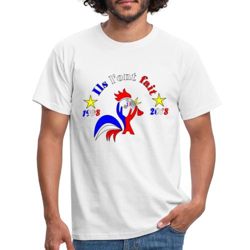 champion du monde 2018 France coq 2 étoiles - T-shirt Homme