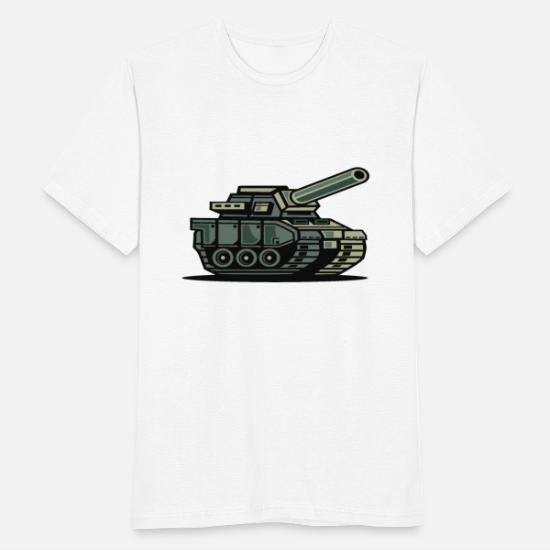 Cartoon military tank war zone T-shirt' Men's T-Shirt | Spreadshirt