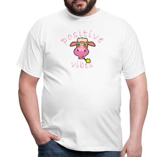 positive cow pink - Maglietta da uomo