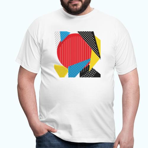 Geometry collage Abstract colors - Men's T-Shirt