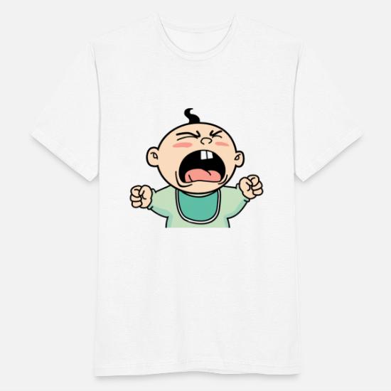 Crying baby cartoon roar screaming angry rage' Men's T-Shirt | Spreadshirt