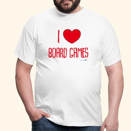 ILoveBoardgamesRed - T-shirt herr