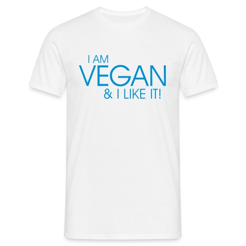 I am vegan and I like it - Männer T-Shirt