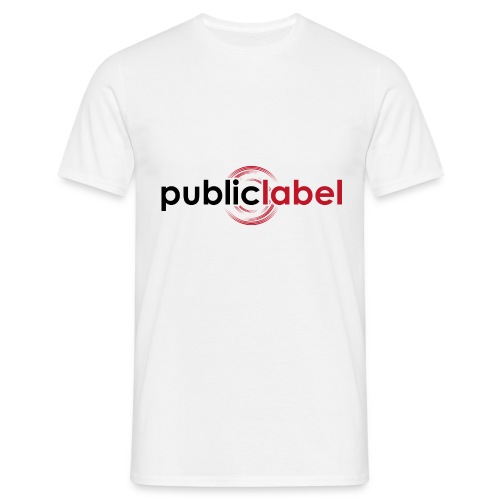 Public Label auf weiss - Männer T-Shirt