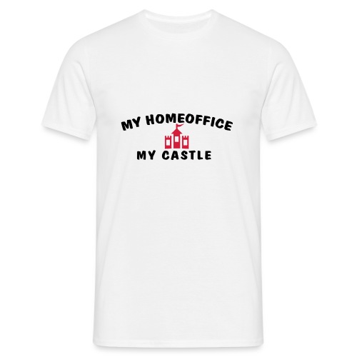 MY HOMEOFFICE MY CASTLE - Männer T-Shirt