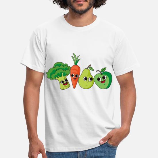 Dibujos animados de frutas vegetales' Camiseta hombre | Spreadshirt