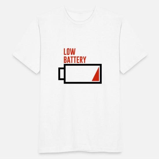 Aflojar Integral Juramento Batería baja Batería baja Sin batería' Camiseta hombre | Spreadshirt