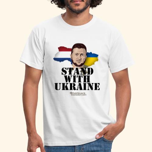 Ukraine T-Shirt Niederlande Stand with Ukraine - Männer T-Shirt