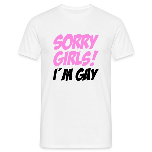 sorrygirlsimgay png - Men's T-Shirt