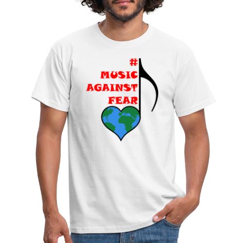 #MusicAgainstFear - Schwarz - Männer T-Shirt