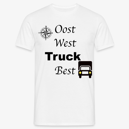 Oost West Truck Best - Mannen T-shirt