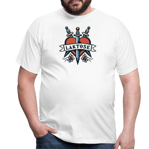 Laktose Tattoo 50er Rockabilly Design - Männer T-Shirt