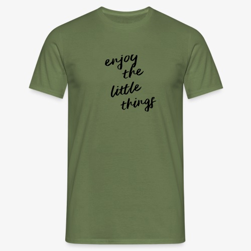 Enjoy The Little Things - Black - Men's T-Shirt
