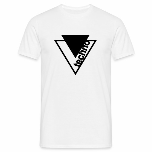 Techno Dreieck - Männer T-Shirt