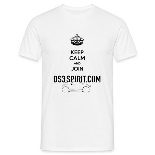keepcalmnoir png - T-shirt Homme