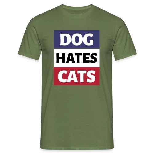 Dog Hates Cats - Männer T-Shirt
