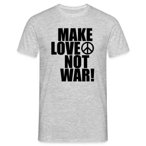 Make love not war - T-shirt herr