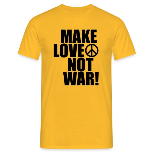 Make love not war - T-shirt herr