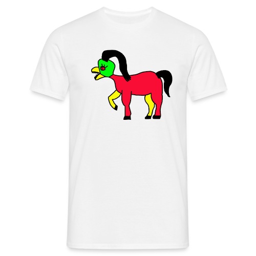 Vogel Pferd Verrückt - Männer T-Shirt