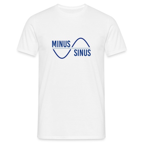 Minus Sinus Logo für hellen Hintergrund - Männer T-Shirt