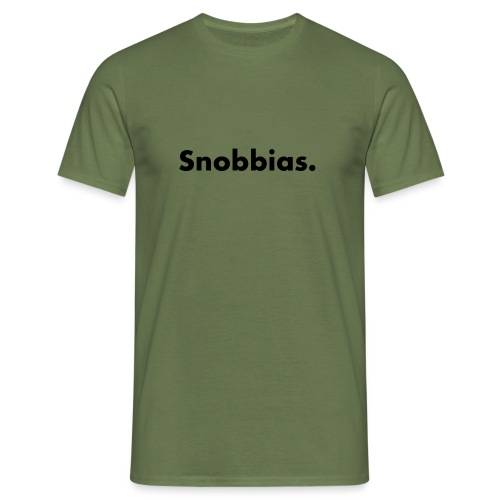 'Snobbias.' Wit - Mannen T-shirt