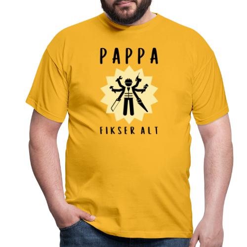 Gave til pappa - Pappa fikser alt - T-skjorte for menn