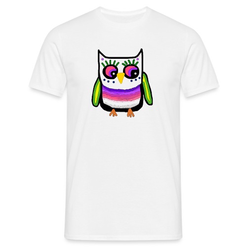Colorful owl - Men's T-Shirt