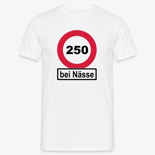 250 bei Nässe zweifarbig - Männer T-Shirt
