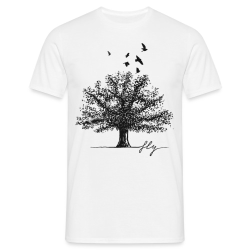 Tree Black - Mannen T-shirt