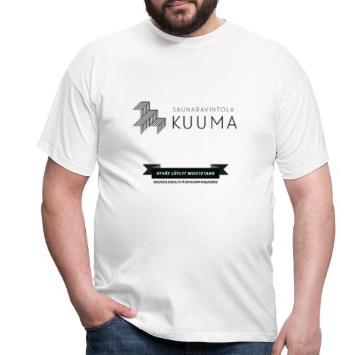 Saunaravintola Kuuma - Valkoinen - Miesten t-paita