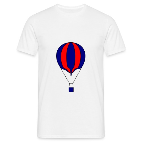 Gas ballon blå rød stribet unprall - T-shirt til herrer