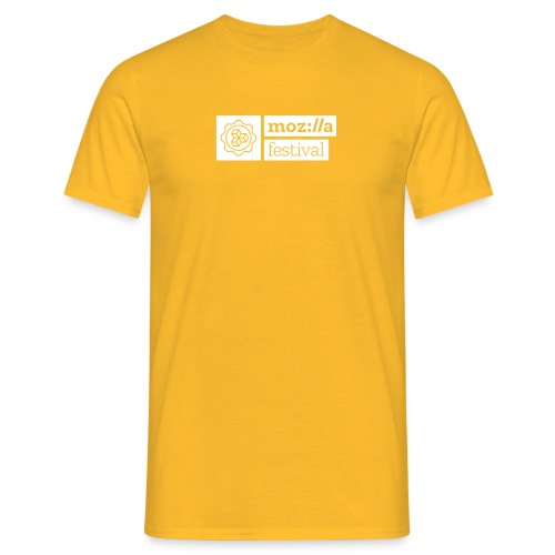Mozilla Festival Lockup - Men's T-Shirt