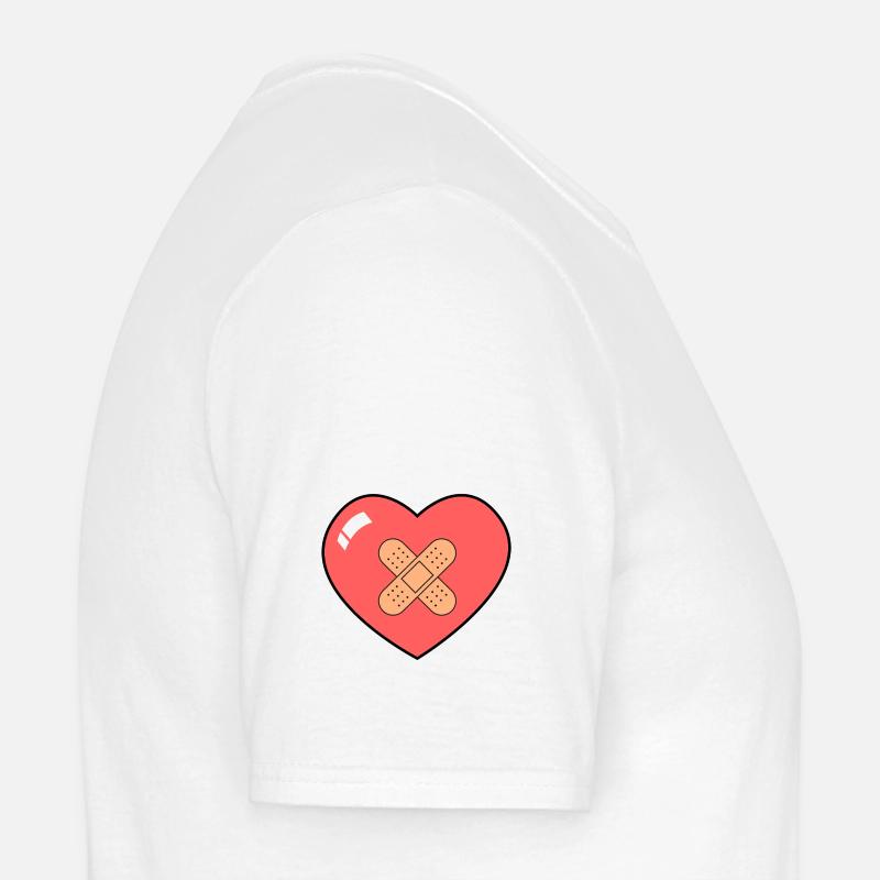 Heart With Bandaid Men’s T-shirt