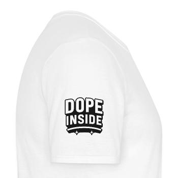 Lustiges Design D*pe inside - Männer T-Shirt - Weiß - Rechts - AI Model Male 178 dark (178cm)