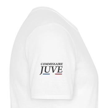 Commissaire Juve - T-shirt homme - blanc - Droite - AI Model Male 178 dark (178cm)