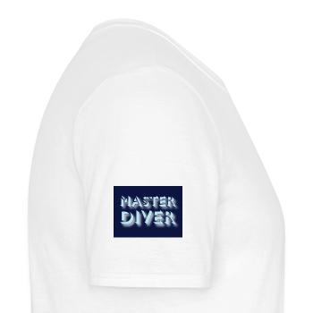 Master Diver - Männer T-Shirt - Weiß - Rechts - AI Model Male 178 dark (178cm)